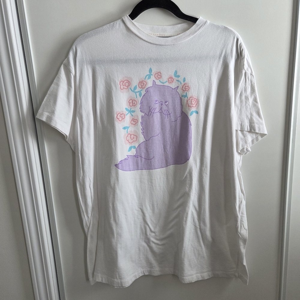 Lazy Oaf Floral Cat T-shirt